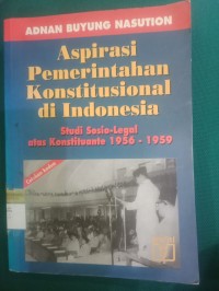 Aspirasi Pemerintahan Konstitusional di Indonesia