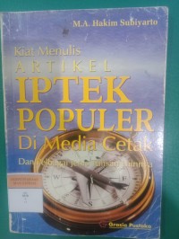 Kiat Menulis Artikel Iptek populer