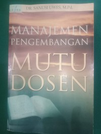 Manajemen Pembangunan Mutu Dosen